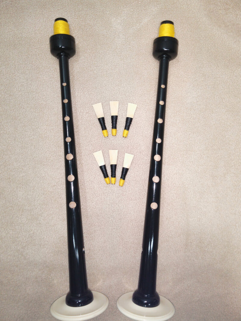 Pipe Chanter of Cocoss-Wood Black color painted Best Quality 1 Chanter with Free 3 Pipe Reeds Medium tune - Image 2