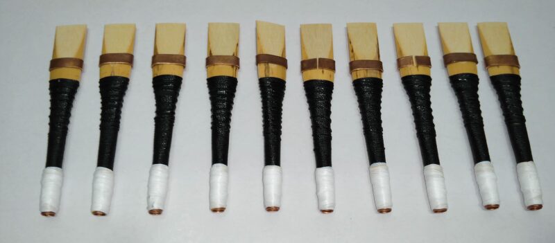 Pipe Chanter Reeds | Uilleann Bagpipe Reeds | Uilleann Reeds | Uilleann Pipe | Uilleann Pipe Chanter Reed Adjustable Bridle 10 PCS - Image 3